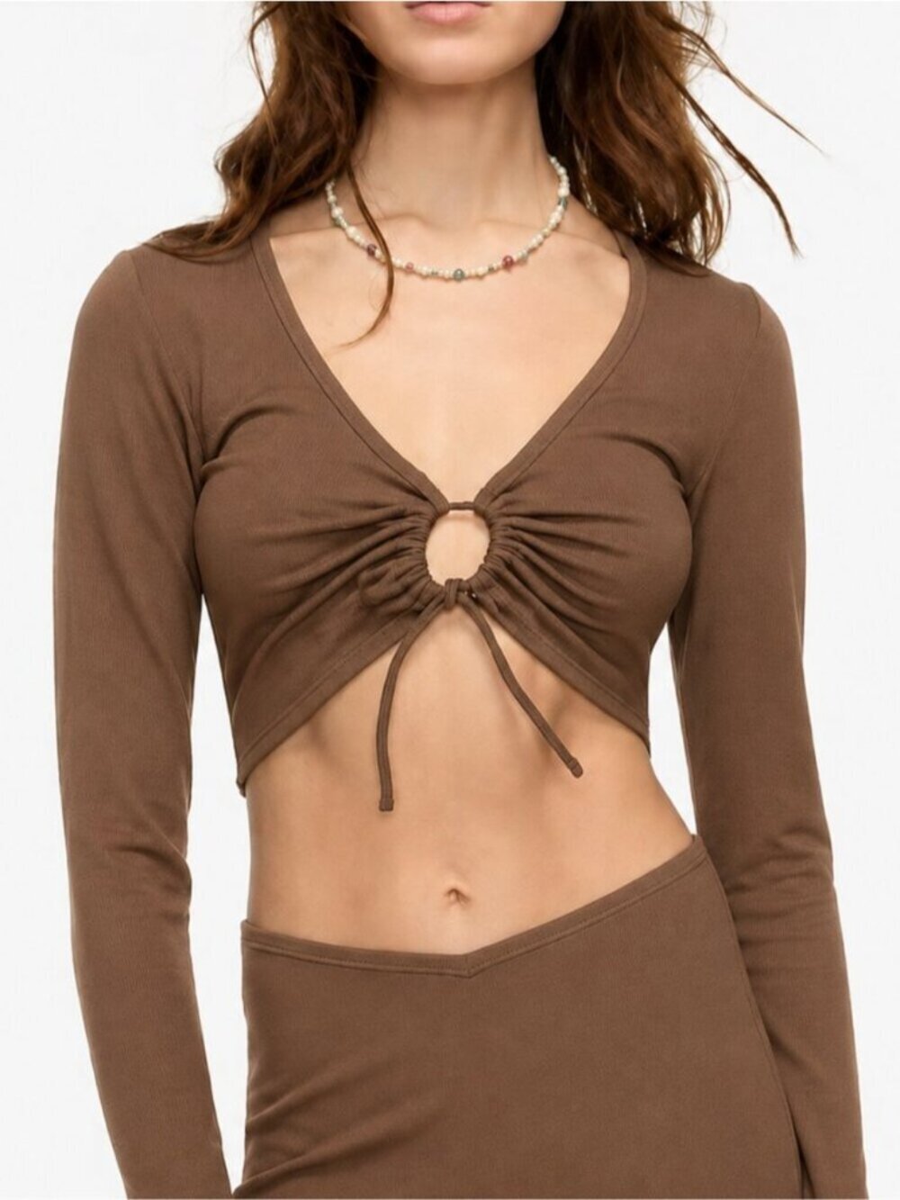 Aritzia Sun.deh Sunday Best Far Out Crop Top